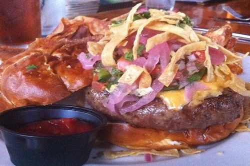 Weekend Nachos burger